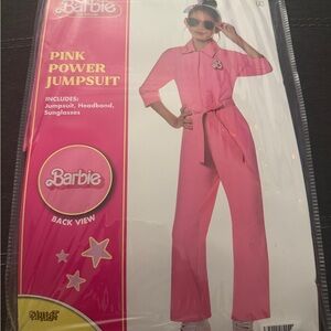 Brand new youth size small Barbie movie pink power jumpsuit
